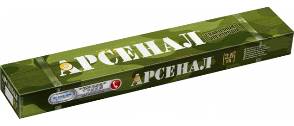 Электроды сварочные Арсенал МР-3, ф 3 мм (уп-2,5 кг) купить с доставкой в Кленово